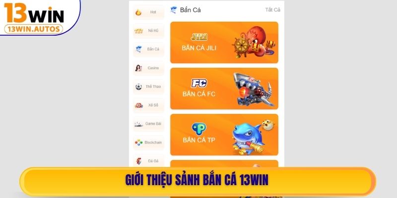 Giới thiệu sảnh Bắn Cá 13WIN
