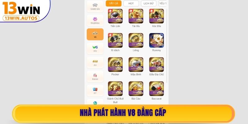 Nhà phát hành V8 đẳng cấp