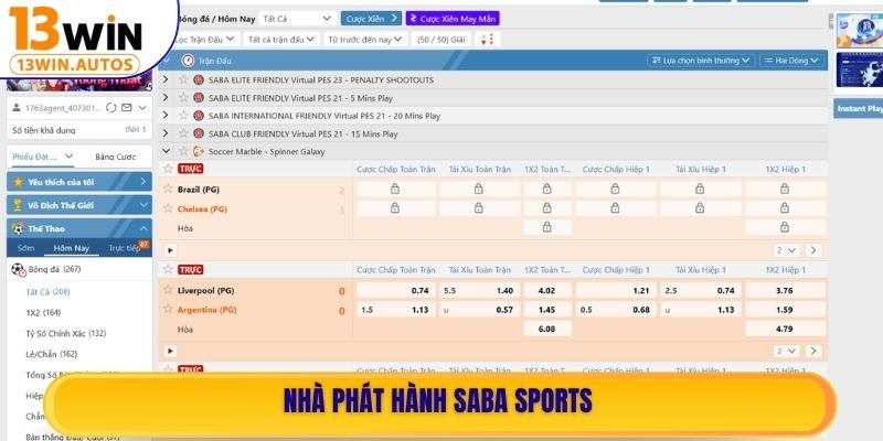 Nhà phát hành Saba Sports